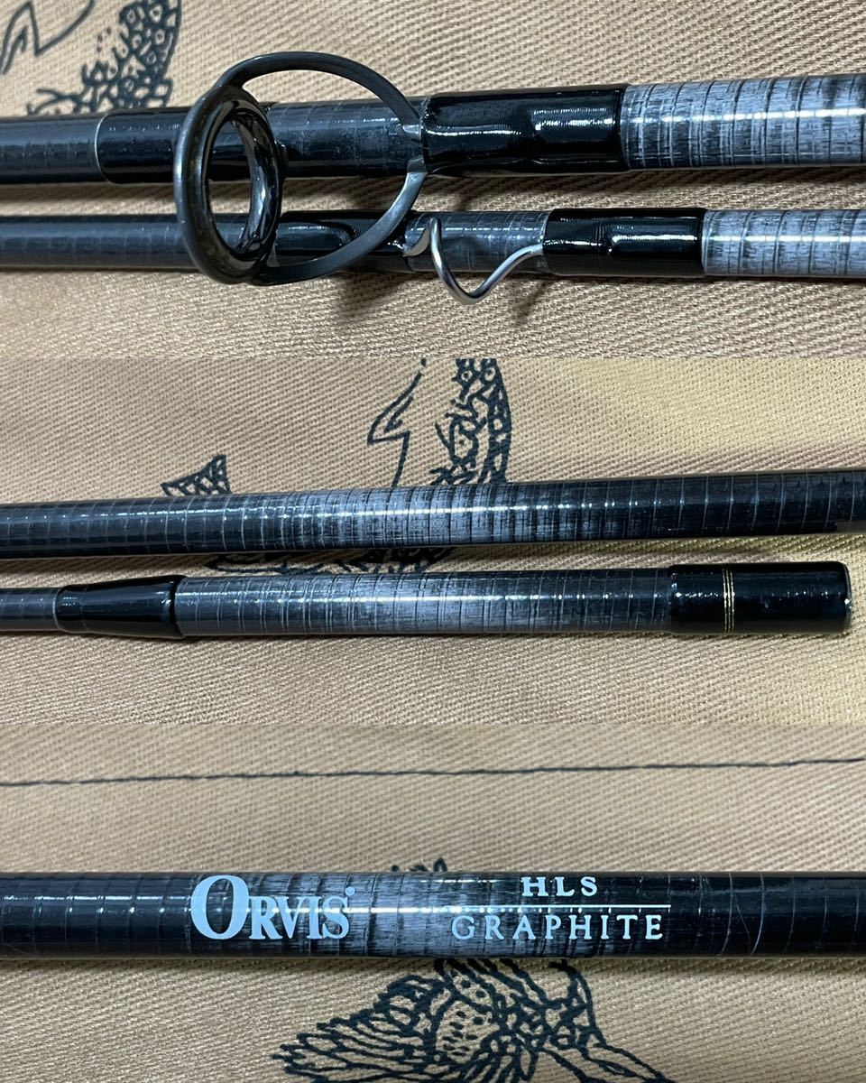 ★即決C！稀少 オービス ORVIS グラファイト HLS 9' #6 3oz 美品！ 梱包費無料 GRAPHITE ケース・袋付き★の画像6