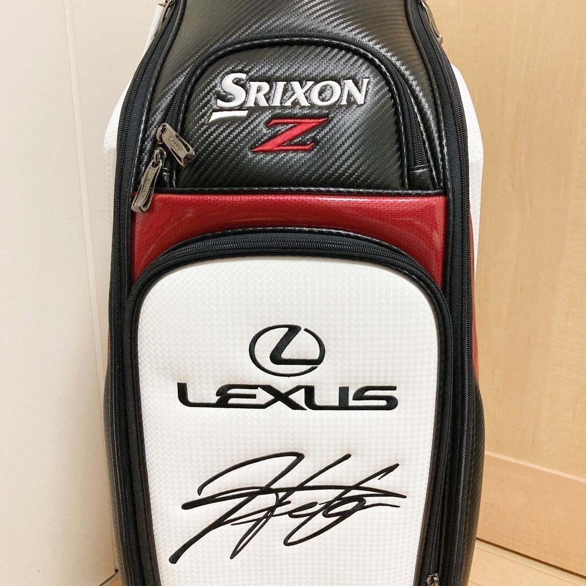 レクサス × SRIXON キャディバッグ 松山英樹 レプリカ サイン レクサス × SRIXON キャディバッグ 松山英樹 レプリカ サイン