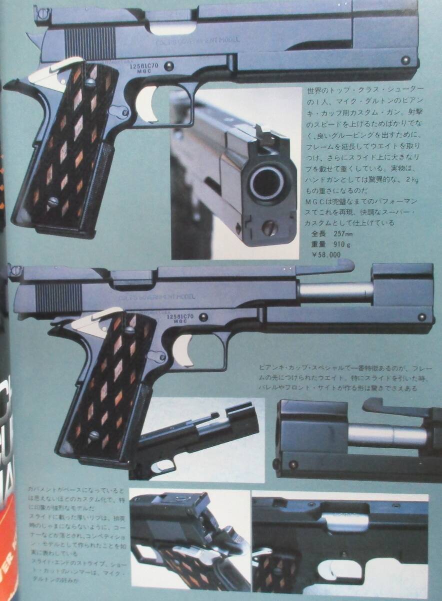 モデルガンチャレンジャー 1984年 3月号 MGC ガバメント　カスタム_画像3