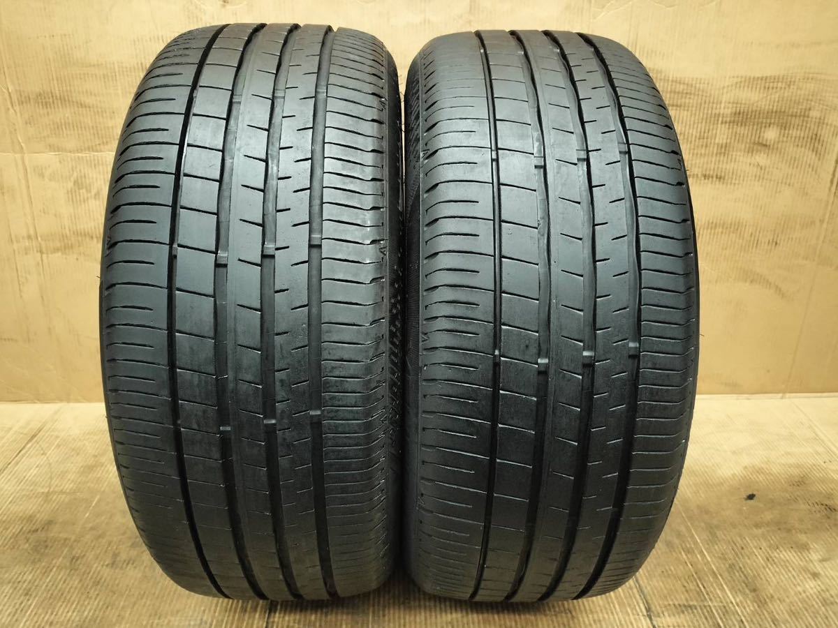 2021年製 DUNLOP VEURO VE304 225/45R18 中古タイヤ2本セット バリ溝ビューロ★クラウン スカイライン オデッセイ フォレスター等 バリ溝_画像1