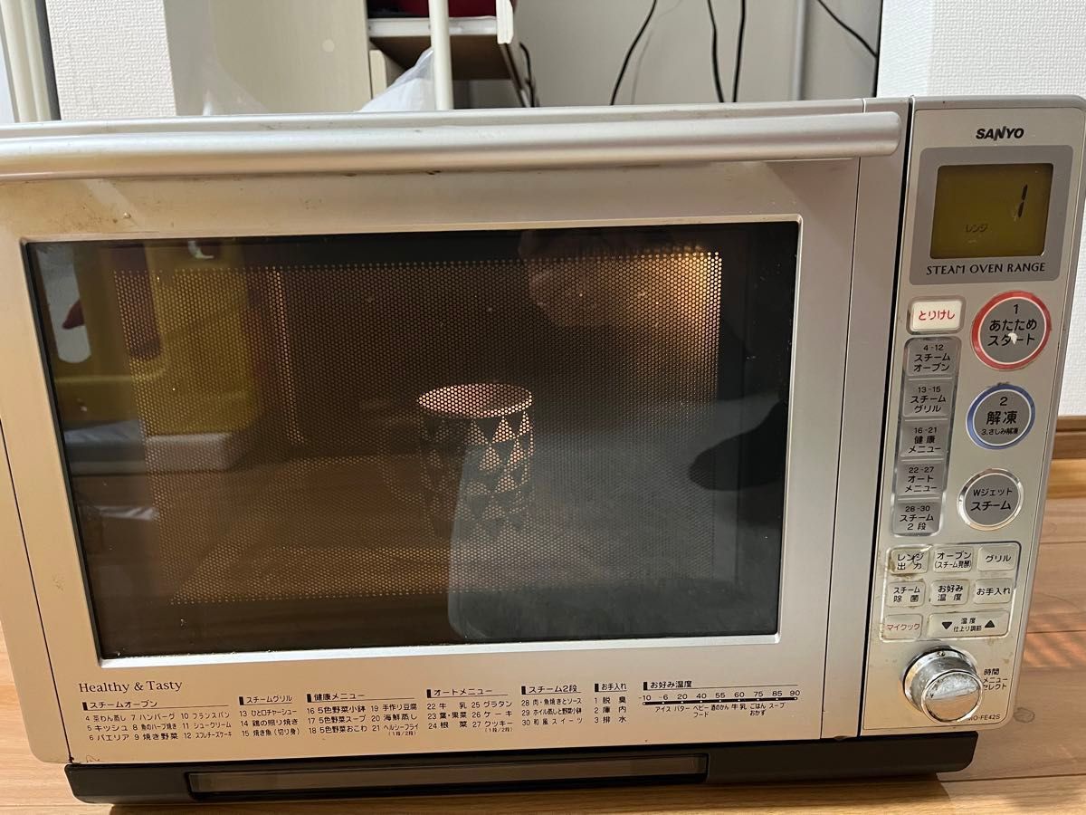 SANYO オーブンレンジ EMO-FE42S 2007年製 動作確認済み 角皿 SANYO オーブンレンジ EMO-FE42S 2007年製 動作確認済み 角皿
