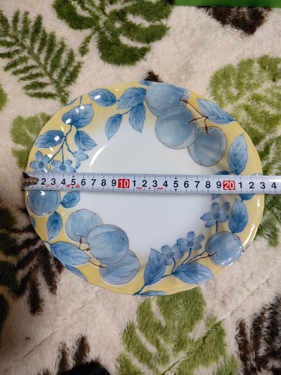 洋食器 オーバル 楕円 フルーツ柄 りんご 林檎 カレー皿 パスタ皿 5枚セット 日本製 電子レンジ可