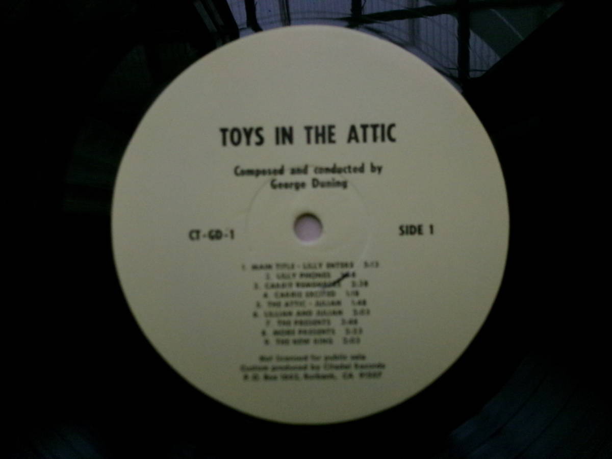 GEORGE DUNING／TOYS IN THE ATTIC (USA盤)_画像3