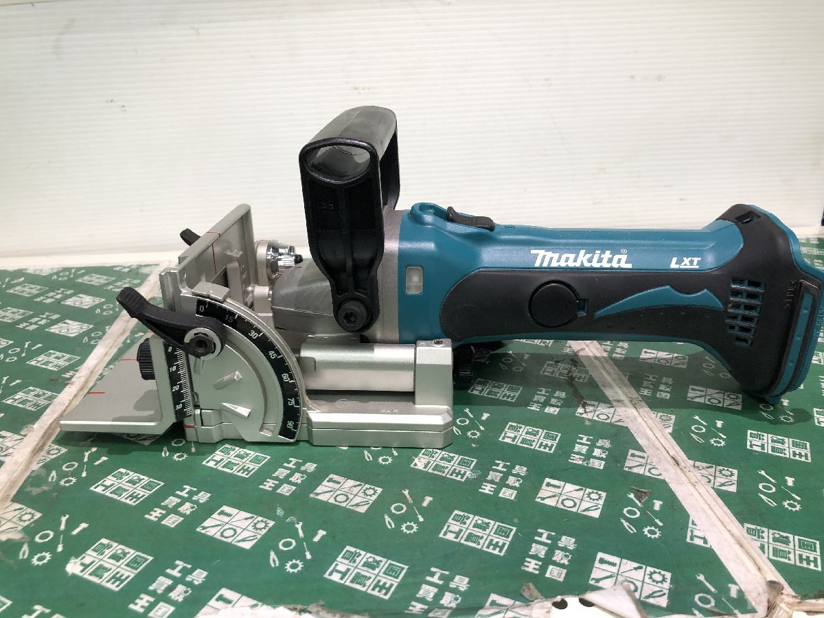 ② 中古品 電動工具 makita マキタ 14.4v充電式ジョイントカッタ PJ140DZ 本体のみ、木工 木材加工 ビスケット加工 ITHOAOF8CK5C_画像9