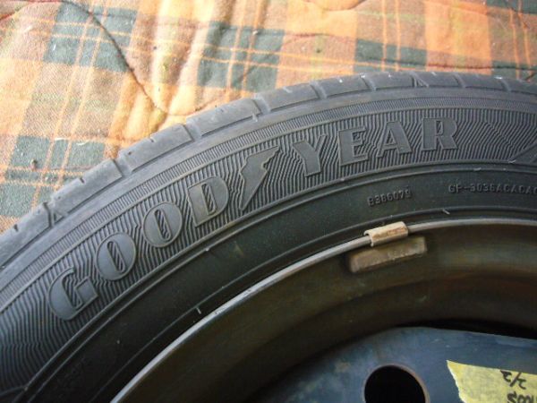 LA100S　ムーヴ　純正　タイヤ/ホイール　②　155/65R14　GOODYEAR　2021年製造　スチールホイール　ダイハツ　R51214-1_画像6