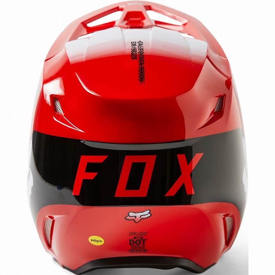 FOX 29731-110-YL ユース V1ヘルメット トキシック フローレッド L(52-53cm) キッズ 子供用 フルフェイス ダートフリーク_画像6