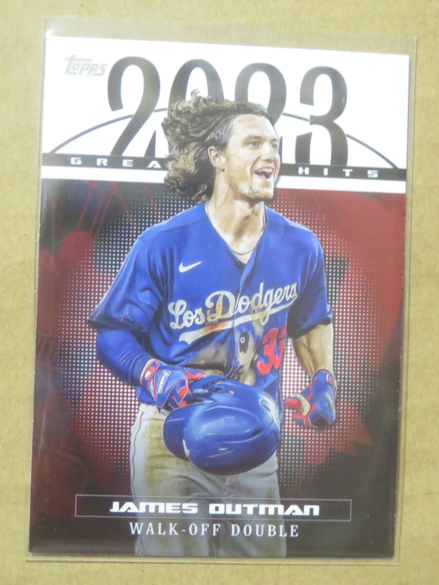 2024 TOPPS SERIES 1 JAMES OUTMAN 2023 GREAT HITS_画像1