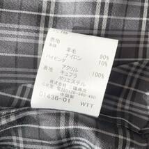 【超希少Lサイズ】 美品 BURBERRY BLACKLABEL バーバリーブラックレーベル ピーコート　Pコート メタルボタン　ブラック ノバチェック柄_画像9