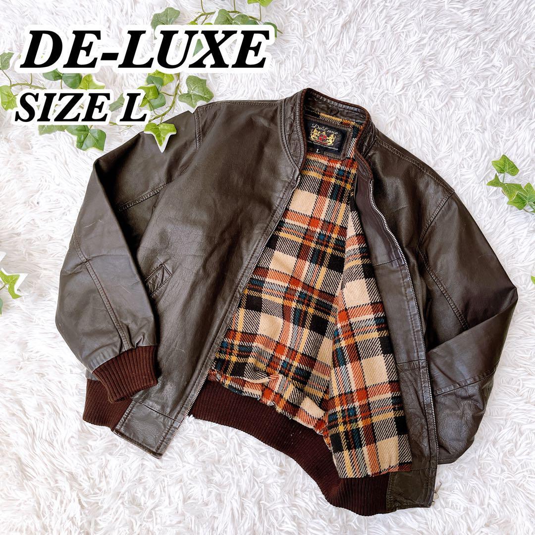 送料無料 DELUXE de-luxe LEATHER WEAR レザージャケット 牛革 送料無料 DELUXE de-luxe LEATHER WEAR レザージャケット 牛革