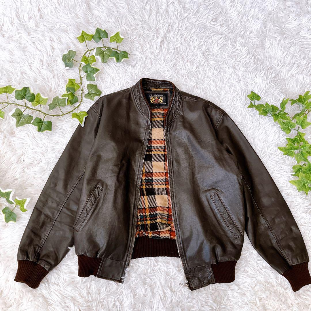 送料無料 DELUXE de-luxe LEATHER WEAR レザージャケット 牛革 送料無料 DELUXE de-luxe LEATHER WEAR レザージャケット 牛革