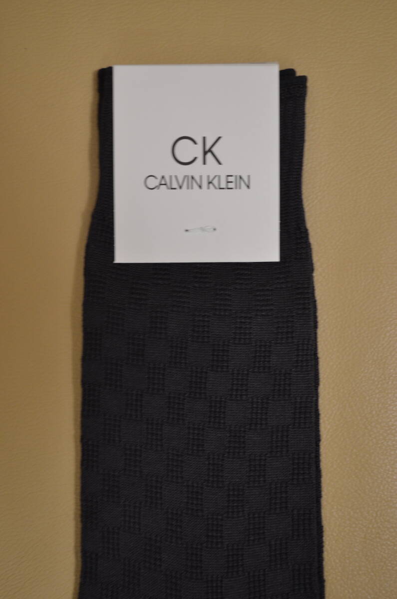 新品　未使用　タグ付き　男性　CALVIN KLEIN　カルバンクライン　綿混ソックス　同折柄 3足セット　日本製　送料無料