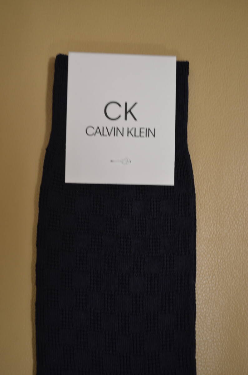 新品　未使用　タグ付き　男性　CALVIN KLEIN　カルバンクライン　綿混ソックス　同折柄 3足セット　日本製　送料無料