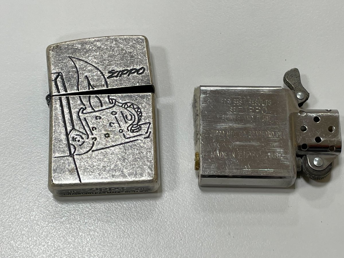 【M39379】中古 ZIPPO ジッポ ライター 96年製 劣化あり 現状品_画像9