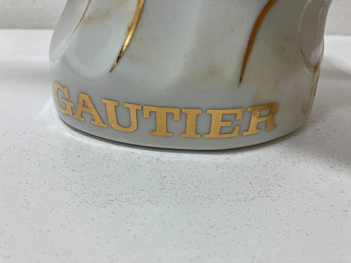 【M66962】古酒未開栓　ブランデー　COGNAC GAUTIER　コニャック　ゴーティエ　コンコルド　700ml　40%　陶器ボトル　飛行機_画像5