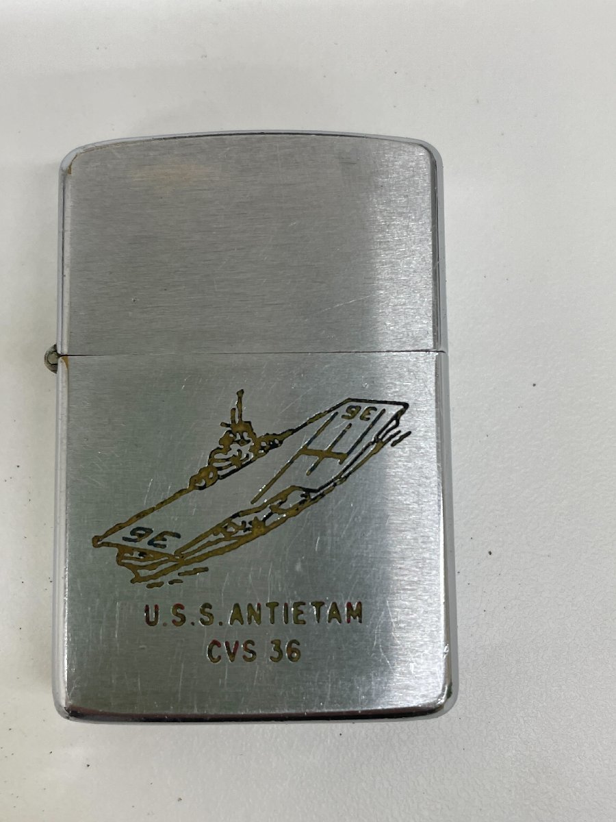 【T64203】Zippo U.S.S.ANTIETAM CVS 36 着火確認_画像2