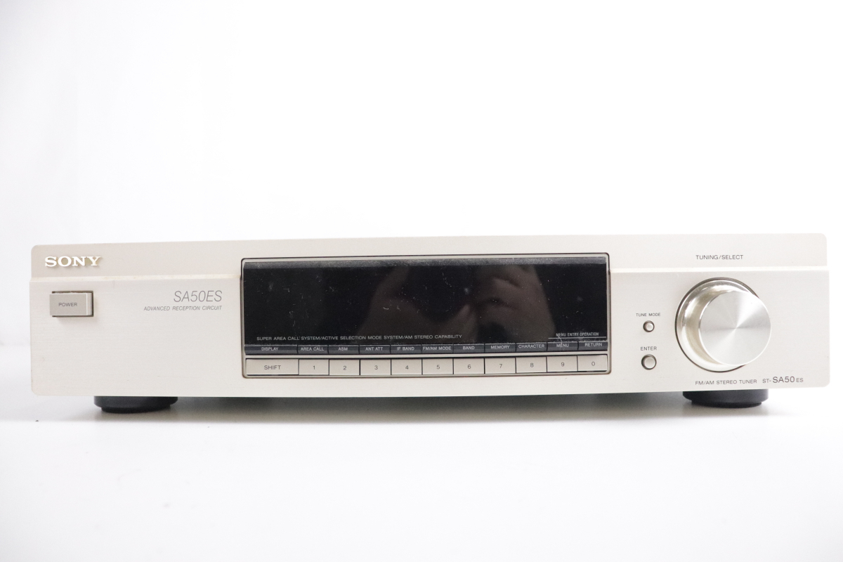 SONY ST-SA50ES ソニー ステレオチューナー アンテナケーブル付 AM FM オーディオ機器 レトロ 当時物 006JHCJR26_画像2