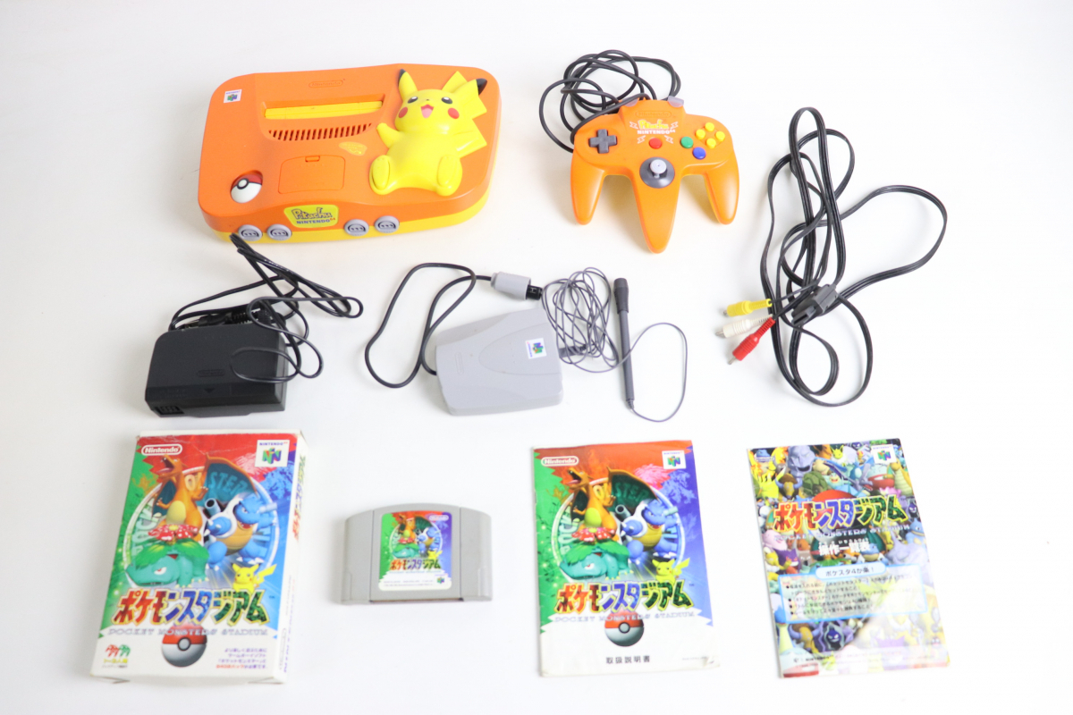 【動作OK】NINTENDO 64 NUS-101 JPN ニンテンドー ピカチュウ ポケモン ポケモンスタジアム ゲーム機 レトロ 遊び 020JGIJH32の画像1