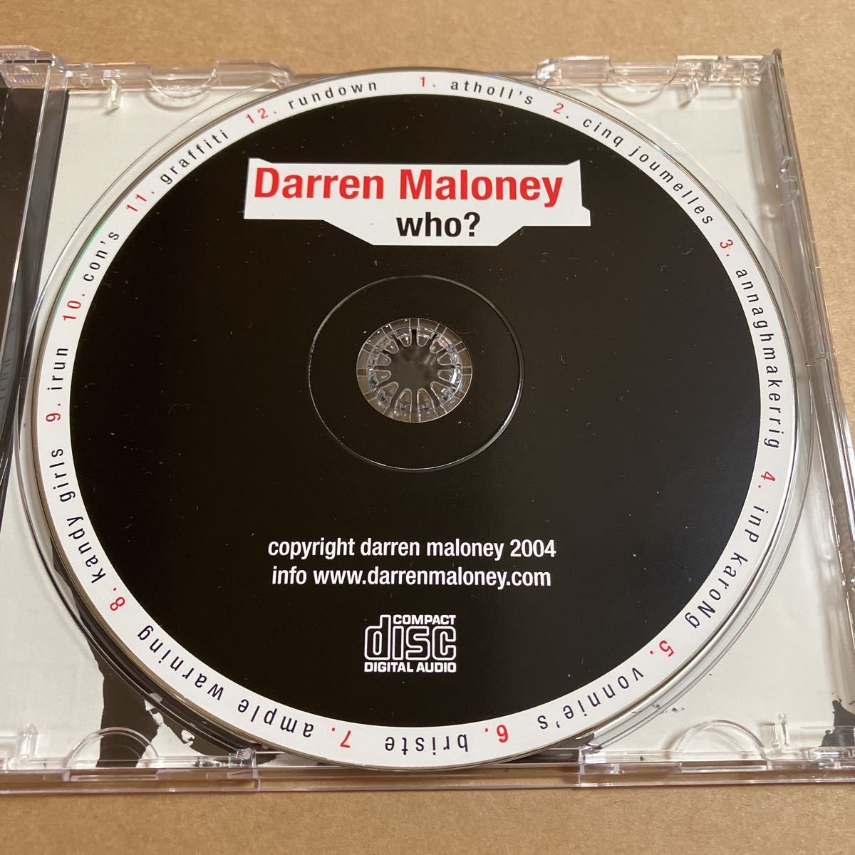 CD DARREN MALONEY / WHO? CD001 盤面キズ多い_画像3