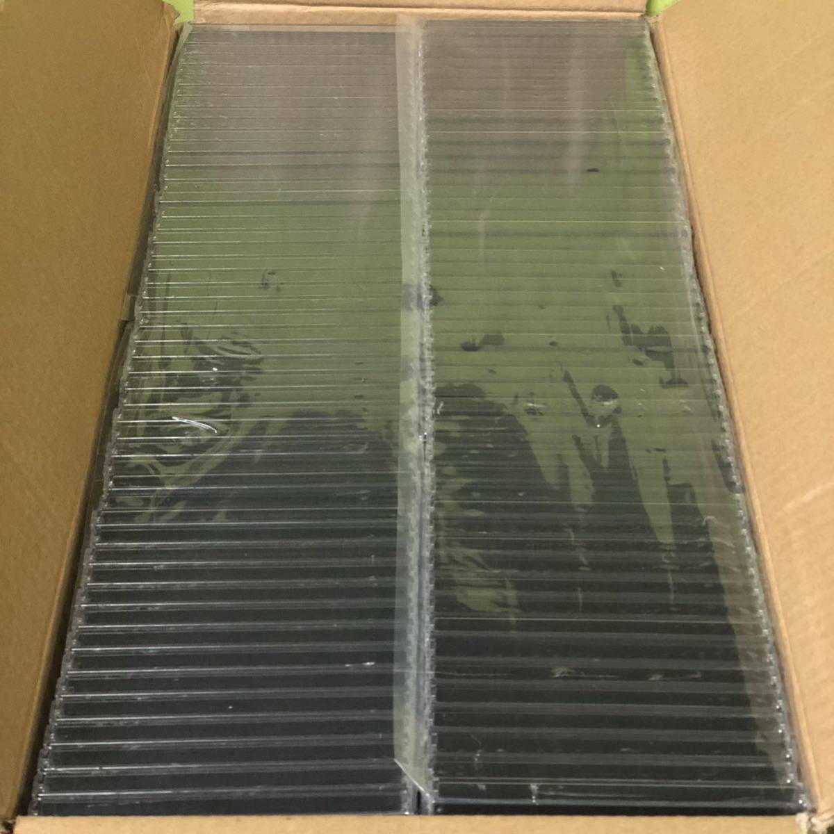 【未使用】CD DVD BD　黒トレイクリア蓋ジュエルケース　50個セット　収納　143×125×ｔ10_参考画像です。
