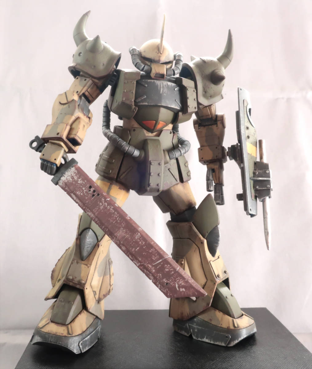 ■MG 1/100 グフ　オリジナル改造塗装済完成品■_画像9