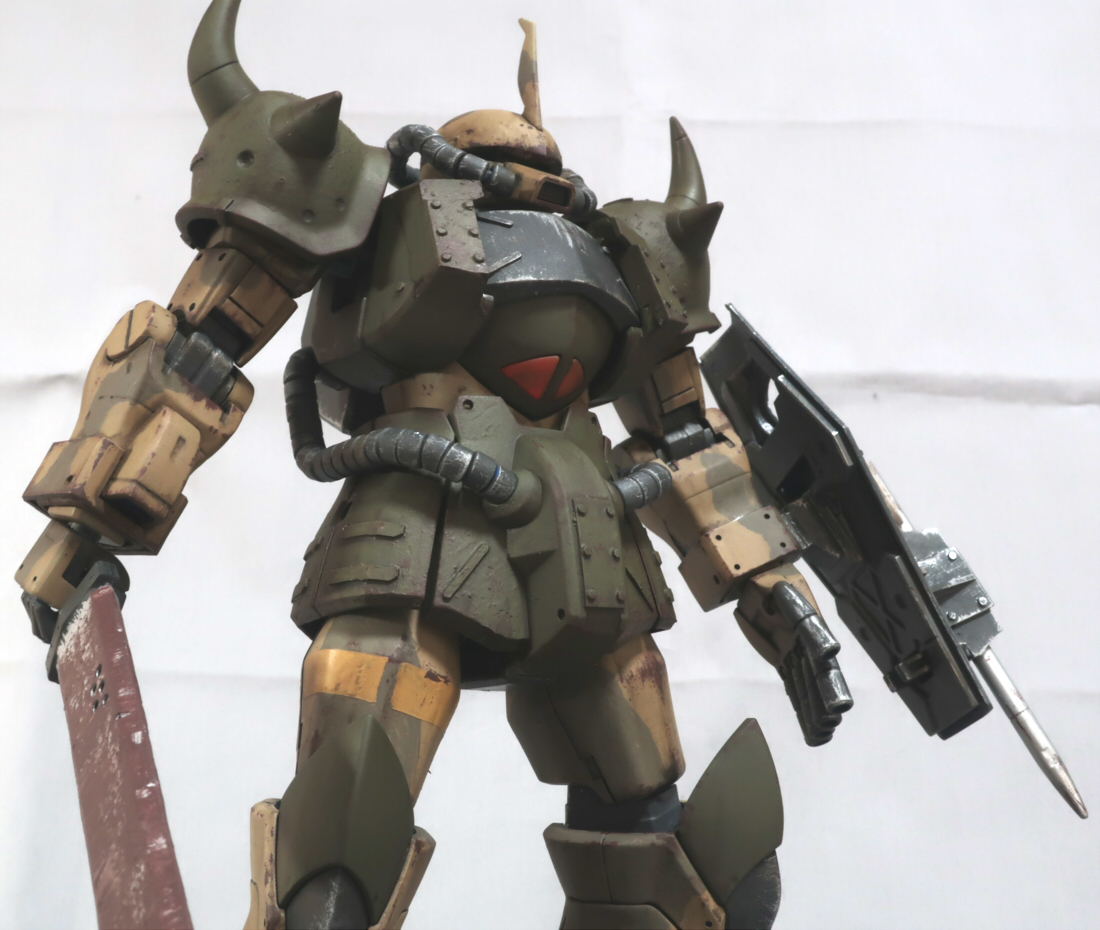 ■MG 1/100 グフ　オリジナル改造塗装済完成品■_画像6