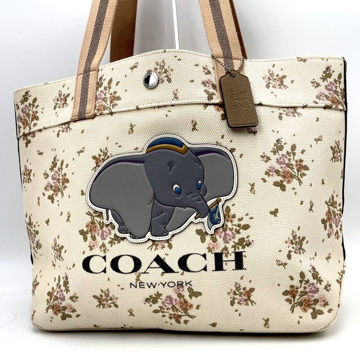 1円 【極美品・定価10万】COACH コーチ トートバッグ ビジネス ショルダーバッグ ディズニー キャンバス 大容量 メンズ レディース_画像2