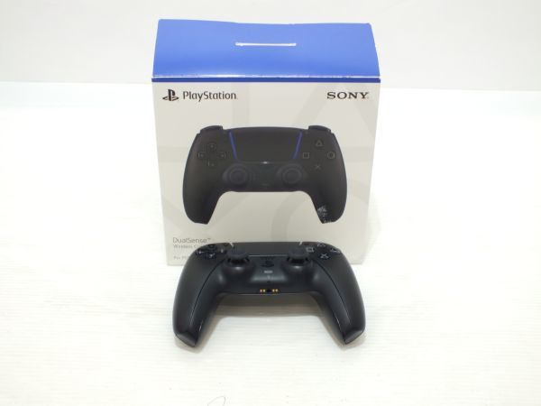 n3462 SONY ソニー PS5 DualSense ワイヤレスコントローラー ミッドナイト ブラック CFI-ZCT1J [046-240212]_画像1