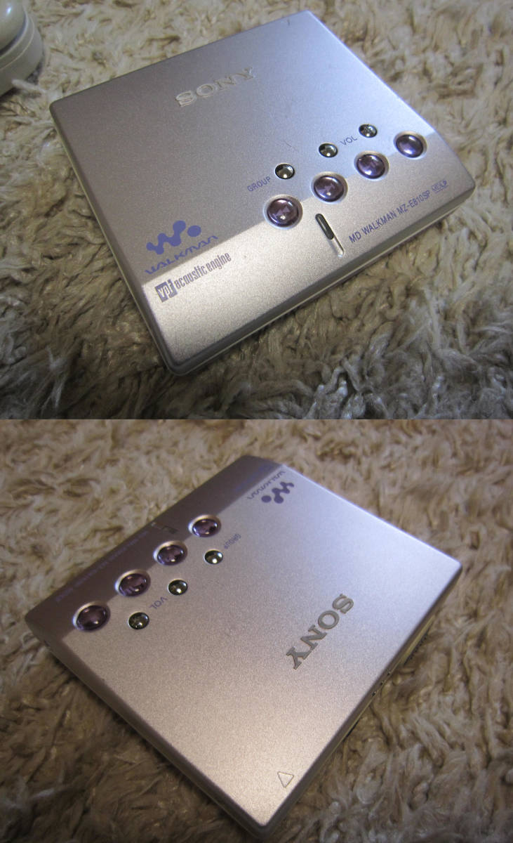 * SONY Sony portable MD player MZ-E810SP PINK pink owner manual ( English version ) MD Walkman WALKMAN *