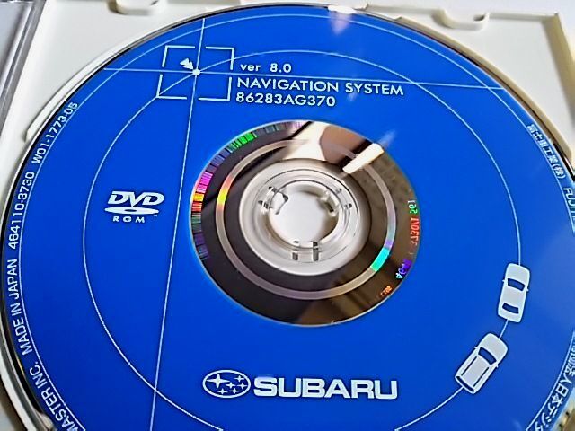 スバル 純正 DVD ナビゲーションシステム 旧 レガシィー BP/BL型 最終更新版 Ver8.0 地図データ 更新 DVD ROM 美品 動作確認済み 送料無料_※G-BOOK搭載型のナビでは使用不可※