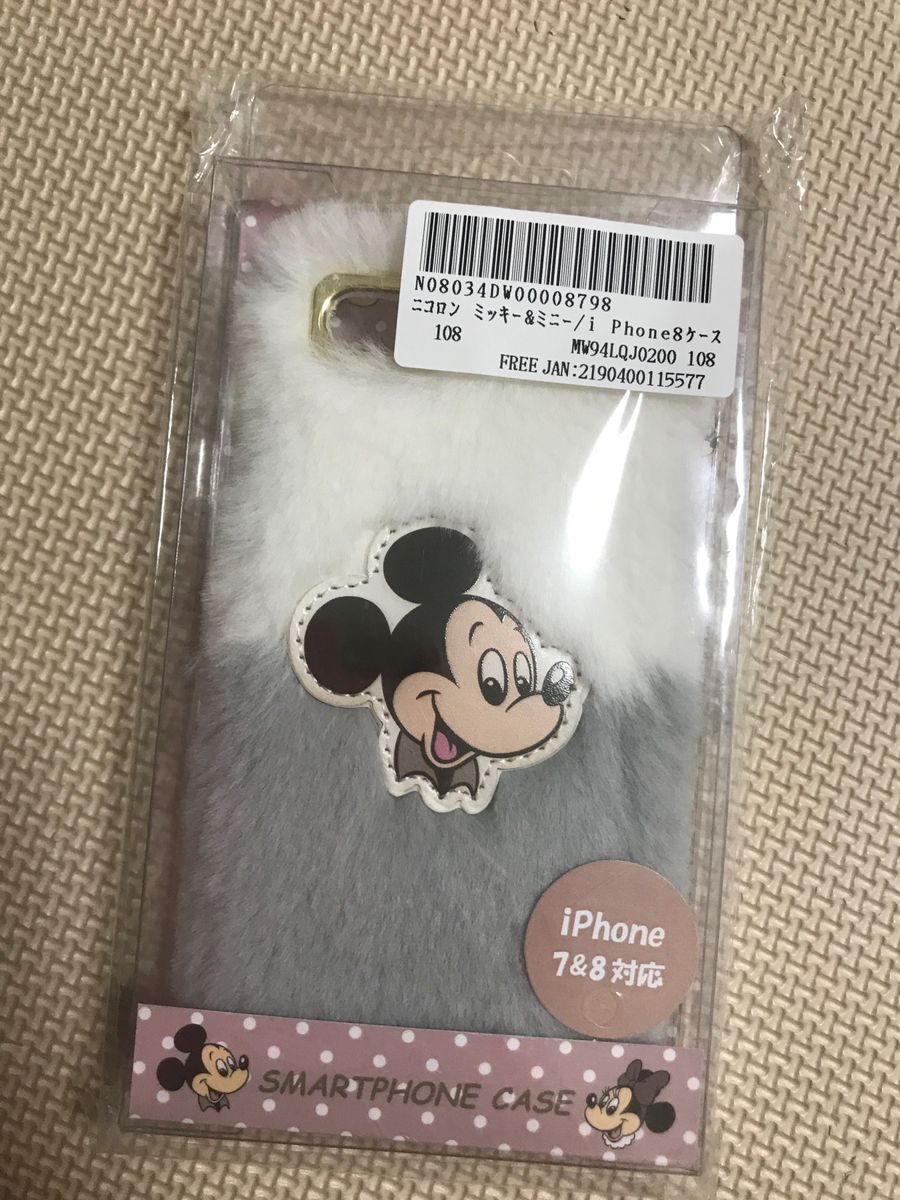 新品◆ミッキーもこもこiPhoneケース◆iphone8iphone7他