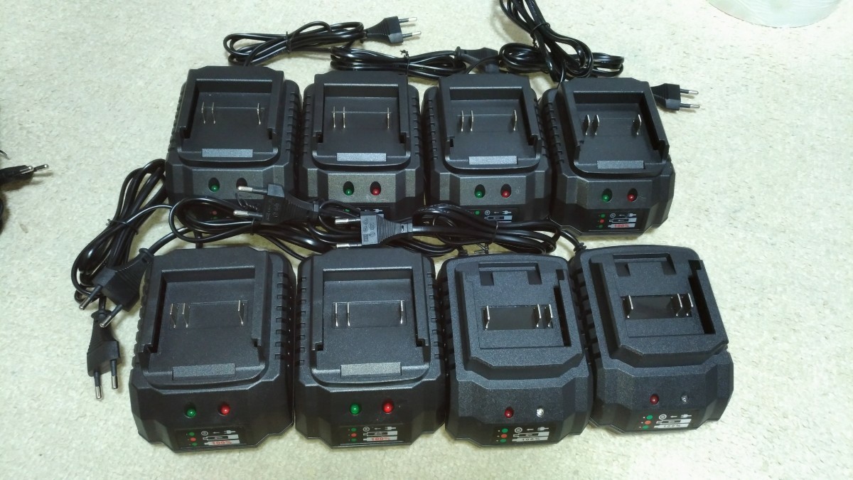 8個 セット マキタ makita 互換 充電器 18V,、21V マキタ 互換 バッテリー用 小型 18v 互換 充電器 バッテリー 送料無料 EUプラグ 100V