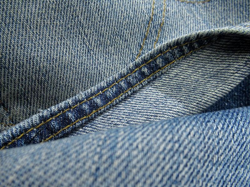 送無 希少 USA製 米国製 70s VINTAGE ビンテージ オリジナル Levi's リーバイス 66前期 501 紙パッチ セルビッチ デニム パンツ インディゴ_画像5