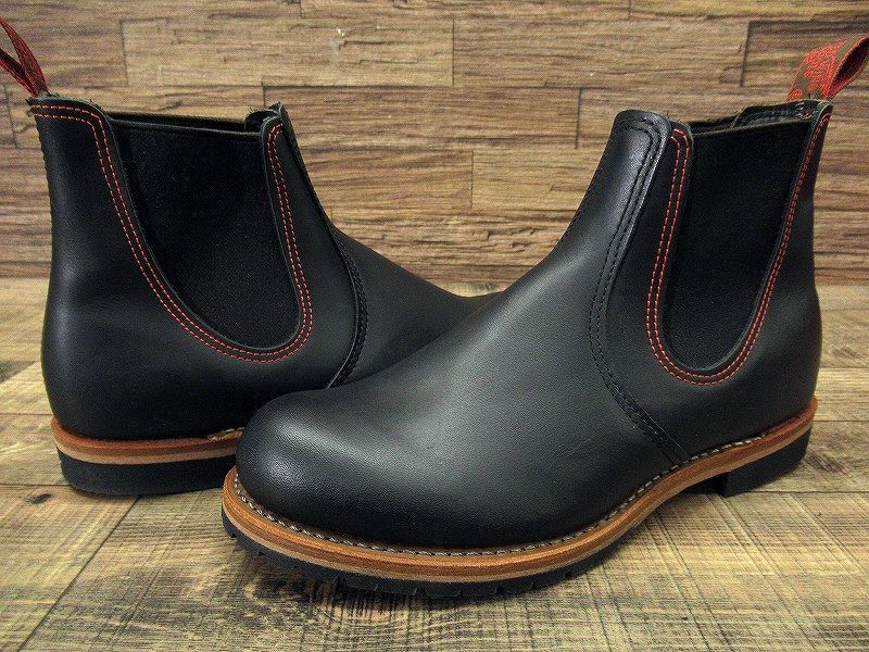  free shipping new goods dead USA made RED WING Red Wing 2918 15 year made Chelsea side-gore oil do leather Lancia - boots black 27.0 ②