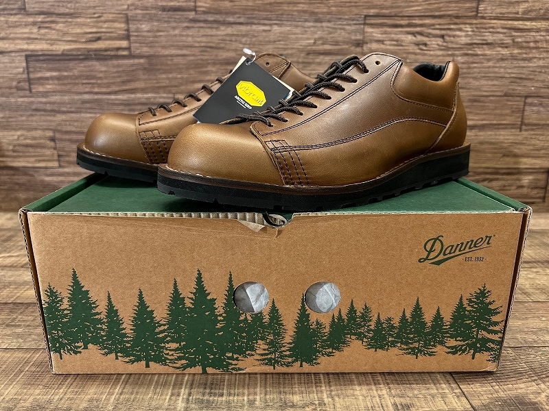 送無 新品 Danner ダナー D214345 ロックフォード AG VIBRAM ARCTIC GRIP 本革 レザー ローカット ブーツ 凍結路 防滑 キャラメル 26.5 ①_画像2