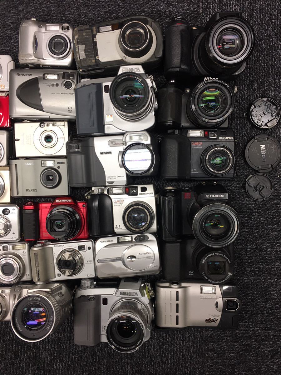 0043 Canon キャノン FUJIFILM 富士フイルム Nikon ニコン OLYMPUS SONY CASIO コンパクトデジタルカメラ まとめ売り_画像3