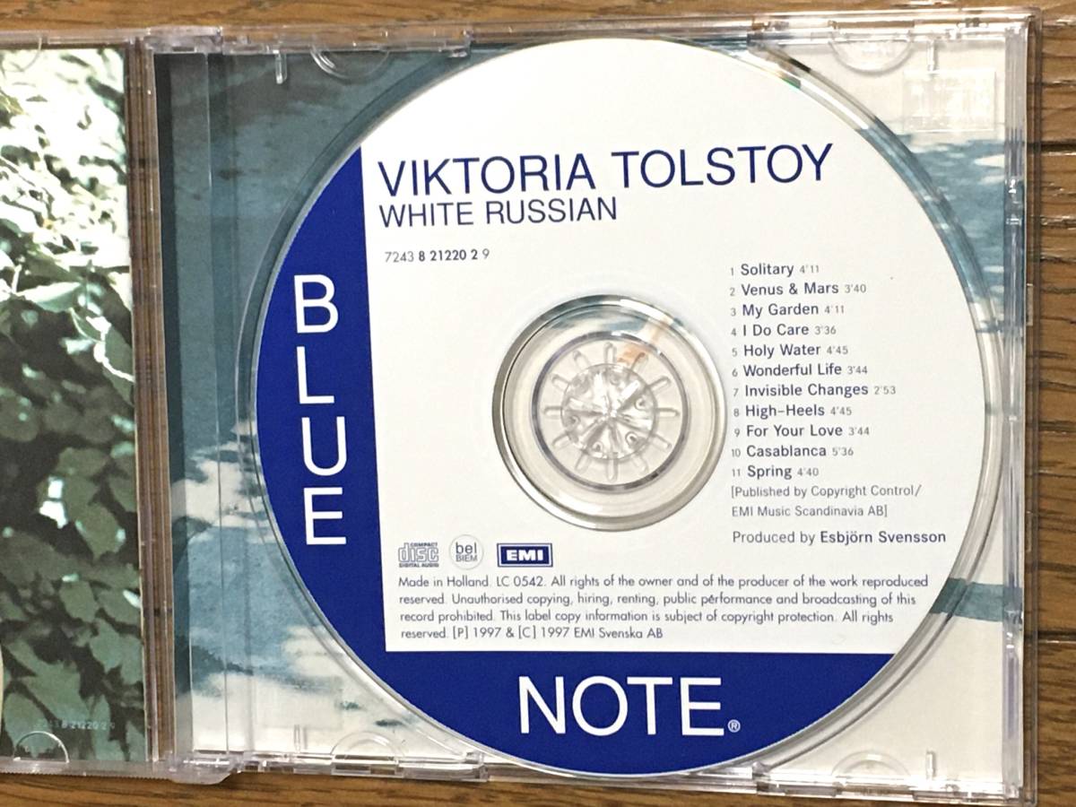 Viktoria Tolstoy / White Russian ジャズボーカル 傑作 輸入盤(品番724382122029) 廃盤 Esbjorn Svensson / Dan Berglund / Magnus Ostromの画像5