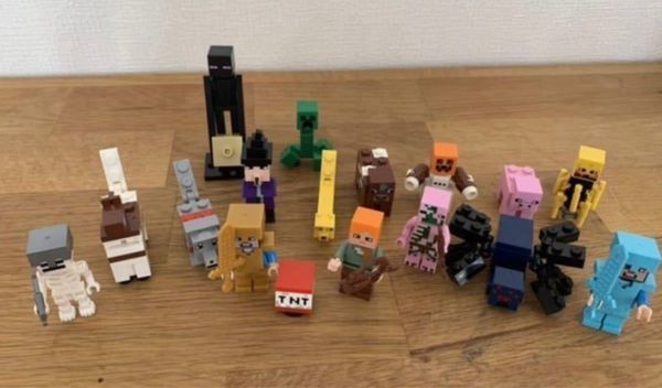 マイクラ ミニフィギュア 17体 説明書付き マインクラフト LEGO レゴ 互換ミニフィグ 匿名配送 追跡可能 送料無料の画像3