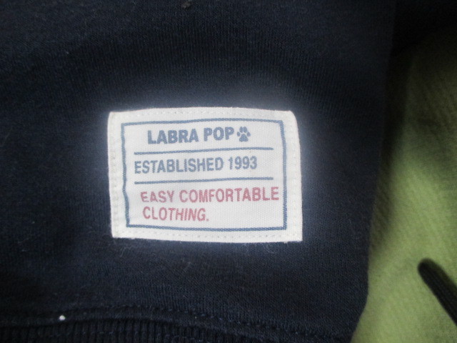 4L■LABRA POP★長袖シャツ★濃紺 ★used★送料無料_画像5