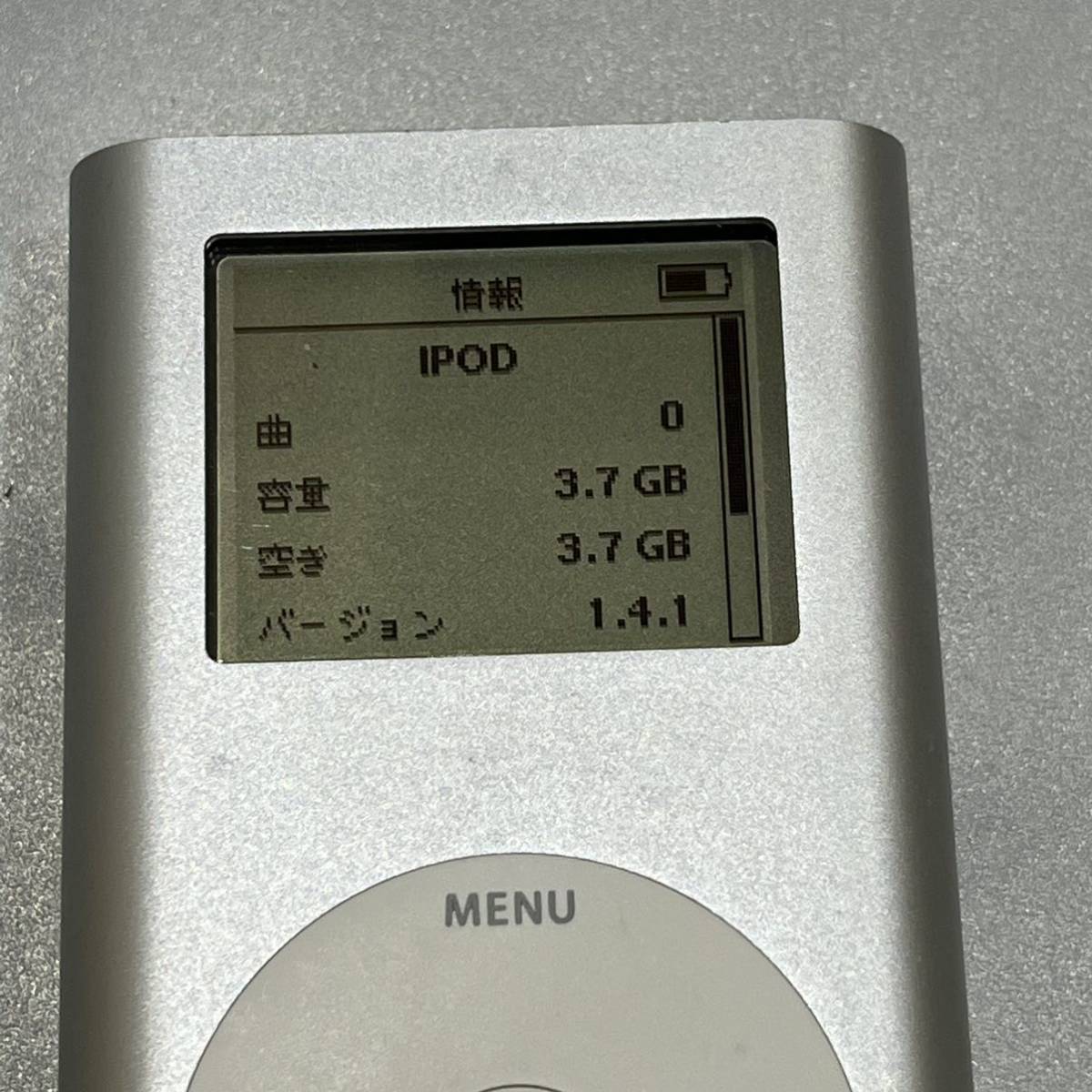 1円出品 iPod mini 4GB A1051 M9160J 動作確認済apple _画像2