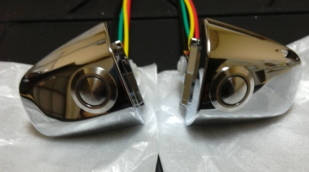 Φ16mm ドーム型スイッチ仕様 LED・ドアハンドル色選択可 加工済ドアハンドル　ポチガー 両側 RK RP ステップワゴン RC オデッセイ _画像1