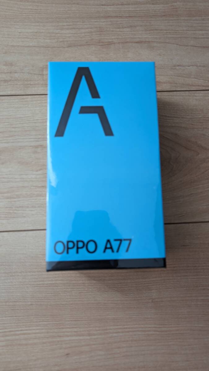 OPPO A77 ブルー 128 GB SIMフリー　スマートフォン本体_画像1