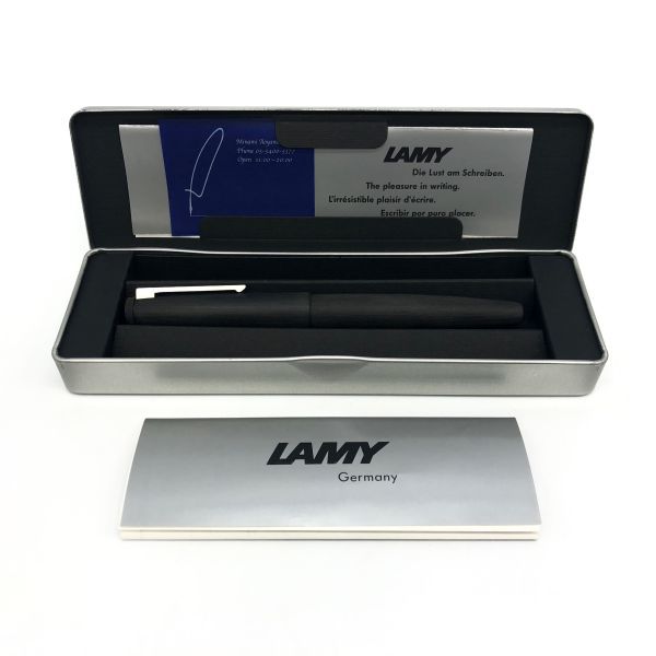 【22951】LAMY ラミー 2000 万年筆 ペンケース入り ブラック 筆記用具 筆記未確認 クリックポスト_画像6