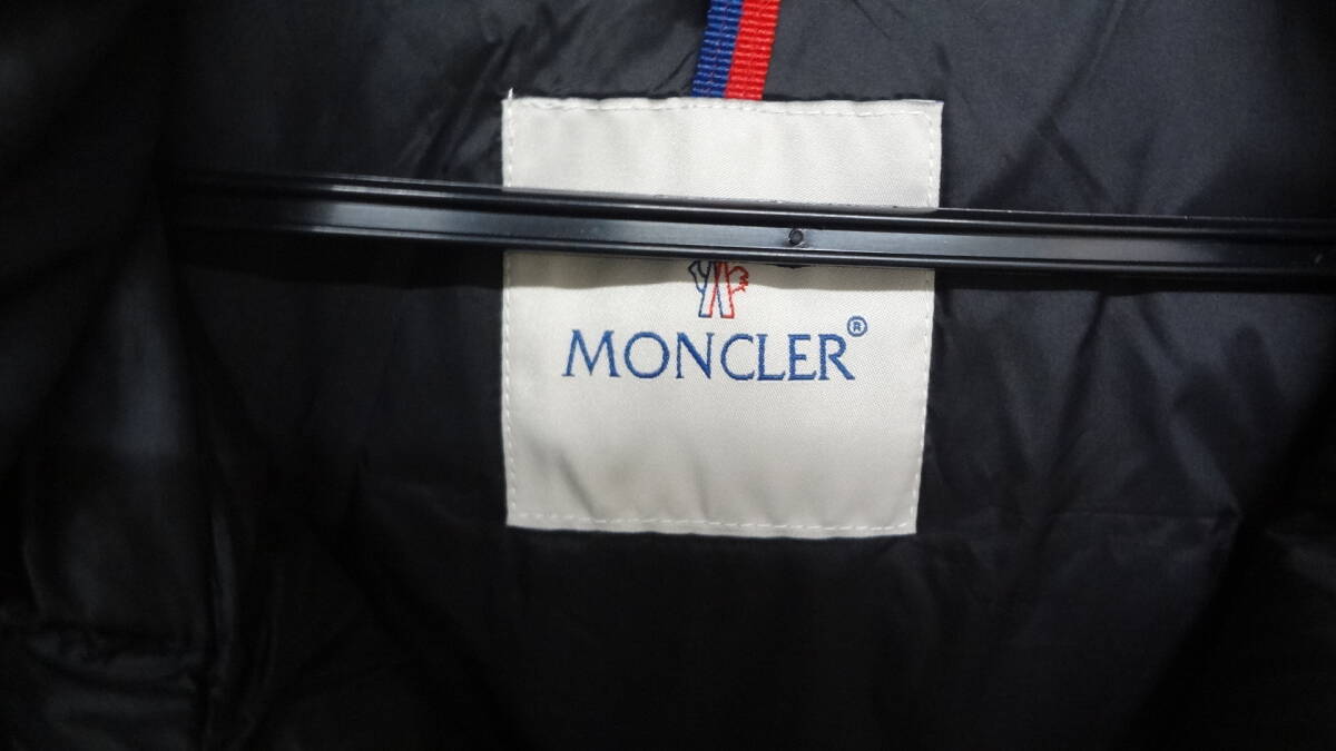 【473】MONCLER モンクレール　ダウンジャケット サイズ5　ブラック　メンズアウター_画像4