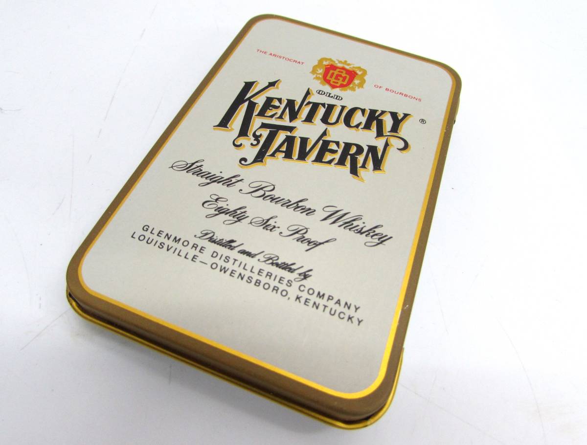 未使用 KENTUCKY TAVERN ケンタッキーターバン 缶入り トランプ サイコロ ダイス プレイングカード_画像1