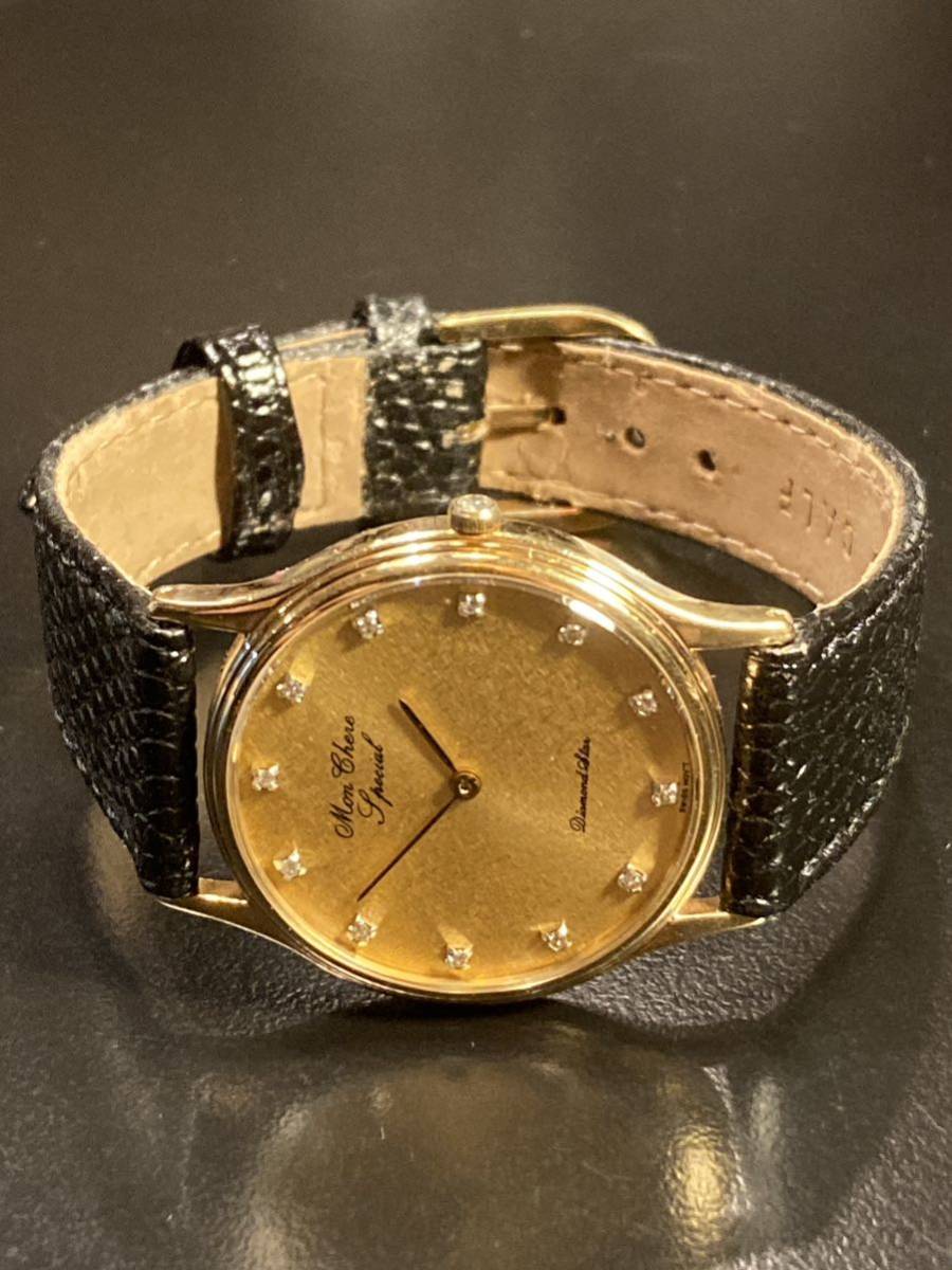 Yahoo!オークション - Mon Chere モンシェール 腕時計 K18 750 Yahoo!オークション - Mon Chere モンシェール 腕時計 K18 750