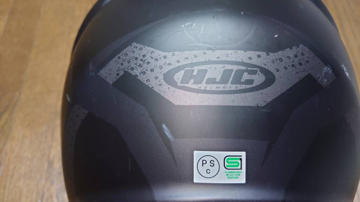 ヘルメット　黒系　HJC 中古品　サイズＭ_画像2