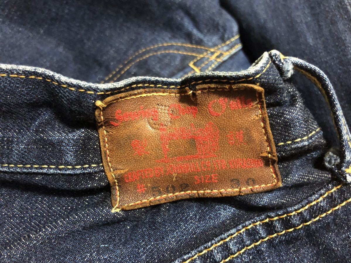 90s Vintage MADE IN JAPAN made in Japan Okayama prefecture Johnbull sewing chop all z501 XX model SCO Denim pants W30 measurement W78cmL77cm