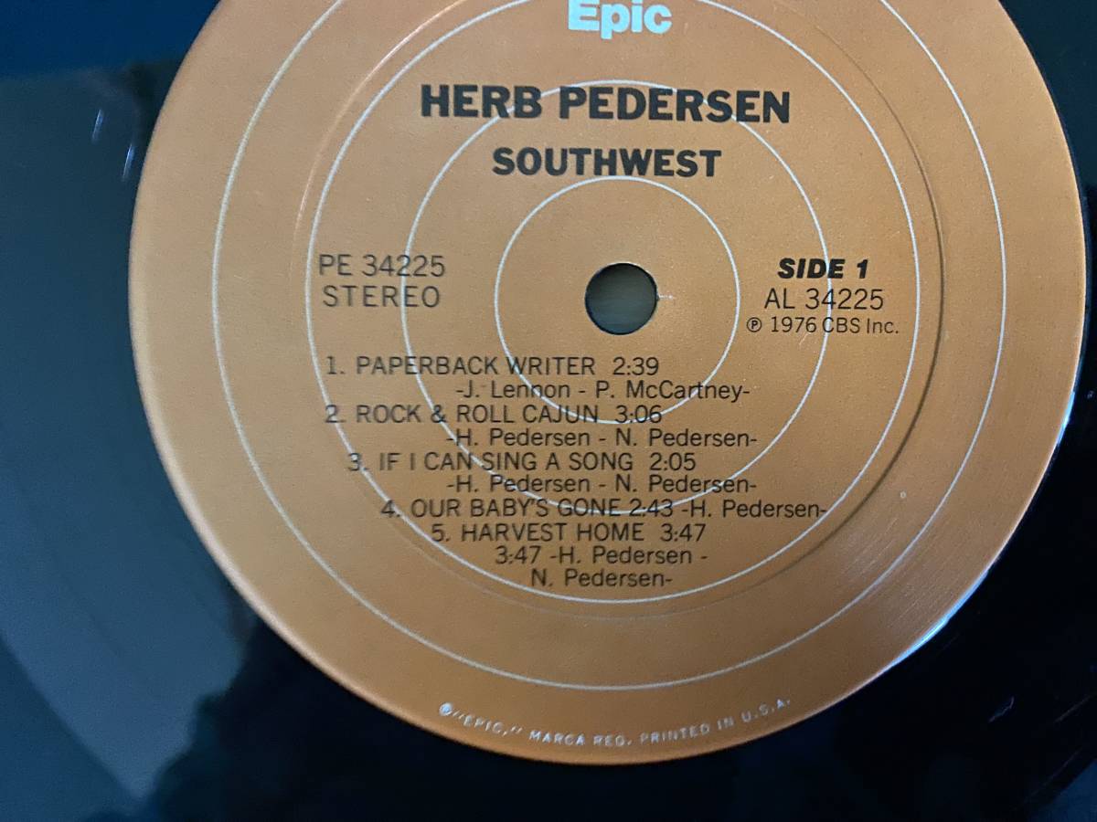 ｌｐ HERB PEDERSEN:SOUTHWESTの画像3