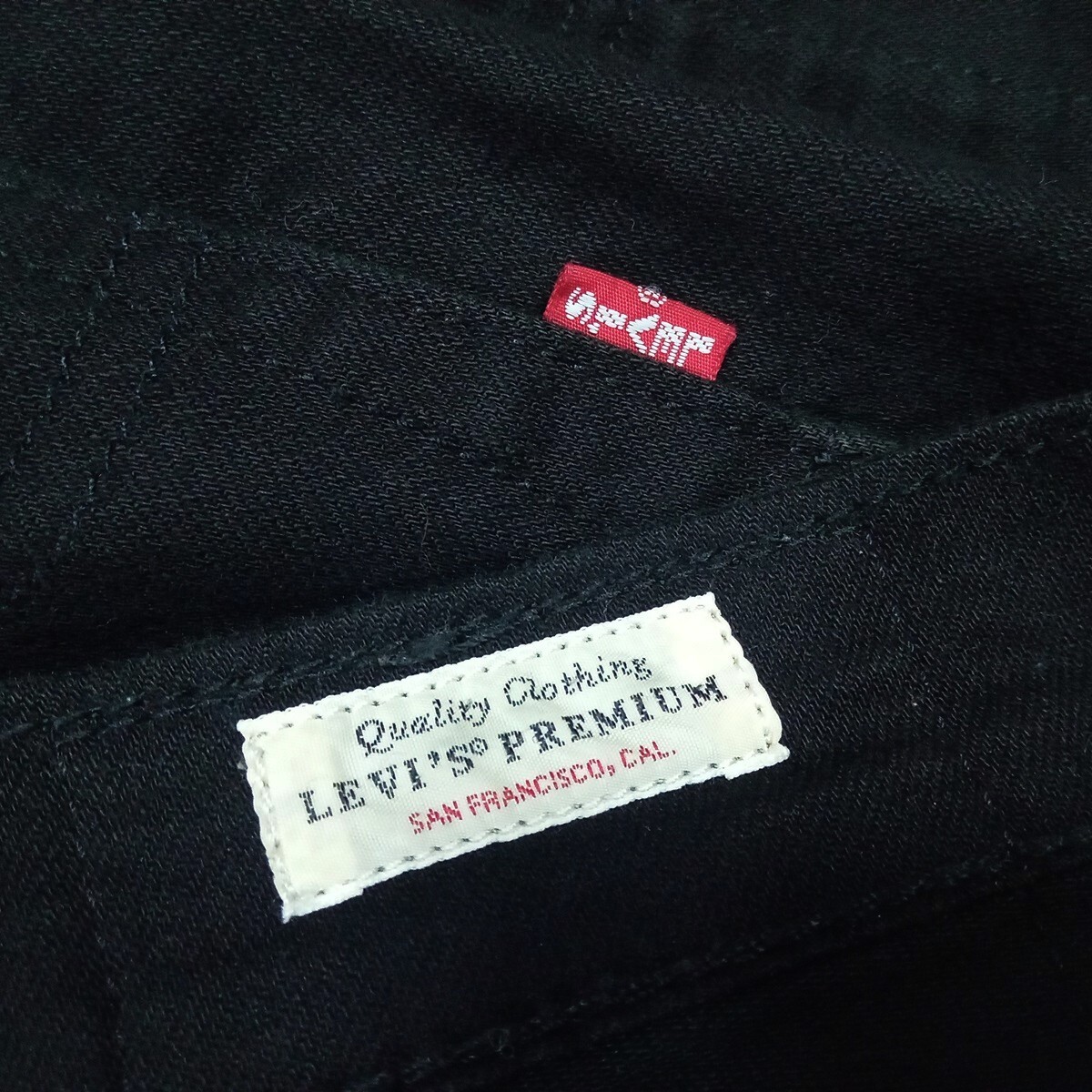 即決★Levis リーバイス プレミアム 04511-1507 ブラック ストレッチ デニム パンツ スリム シルエット W32 テーパード 511 黒【送料無料】_画像4