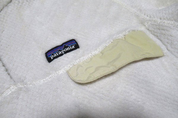 z11539:patagonia（パタゴニア）リツールスナップT （25442FA15） プルオーバーフリースJKT/白/XL_画像4